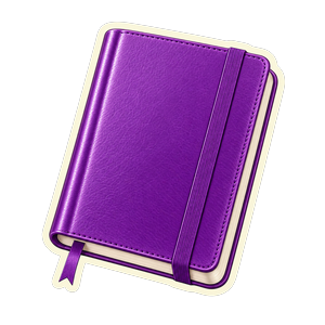 Purple notebook