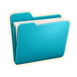 Turquoise folder