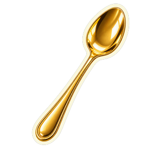 Gold spoon