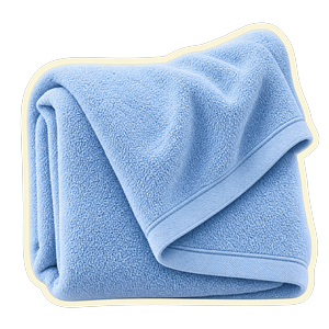 Light blue towel