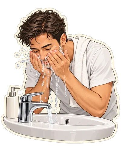 wash the face