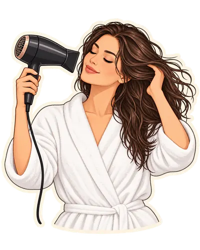 dry the hair