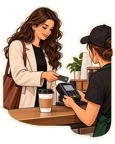 pay for the coffee