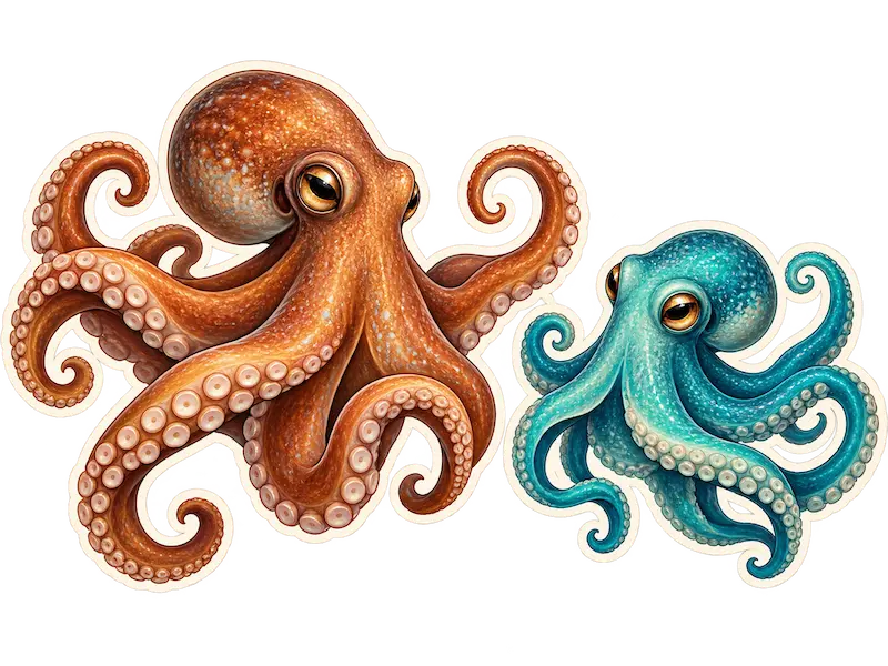 Dos pulpos