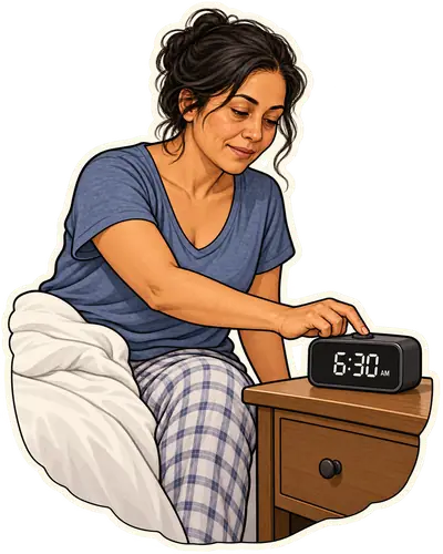 set the alarm